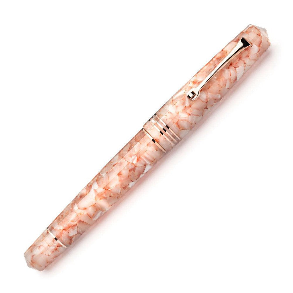 Leonardo Momento Zero Fountain Pen - Stainless Steel Nib, Angel Skin Resin - Premium Writing Instrument for Calligraphy, Journaling & Gifts