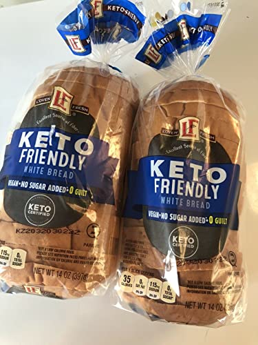 ALDI L’OVEN FRESH Keto Friendly White Bread - 2 Loaves (16oz Each) | Low Carb, Sugar Free, Gluten Free | Perfect for Sandwiches, Toast & Keto Diet