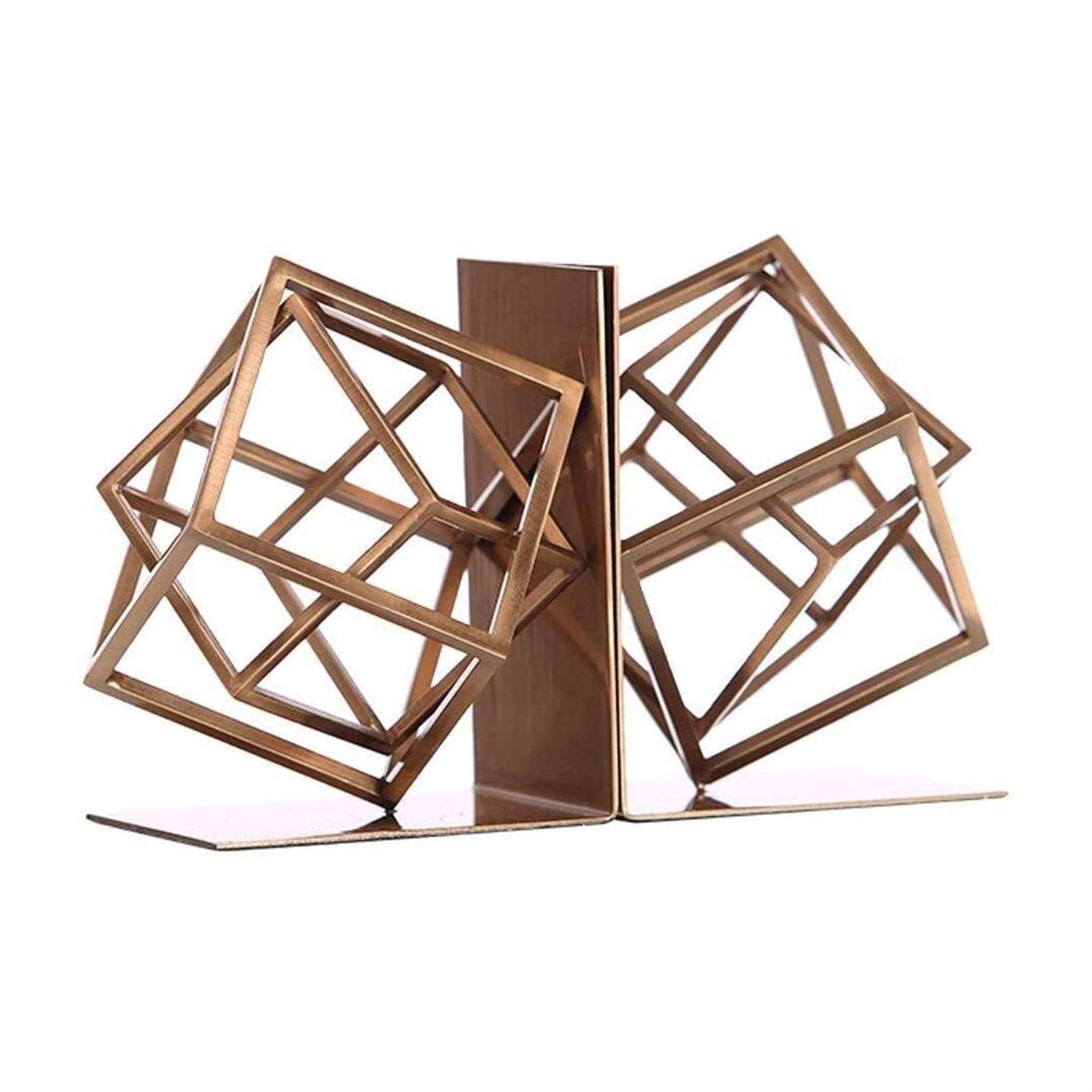 SGSG Heavy Duty Metal Bookends for Shelves - Non-Slip Book Supports for Books, Movies, CDs & Video Games - Perfect for Home Office, Library & Classroom Organization