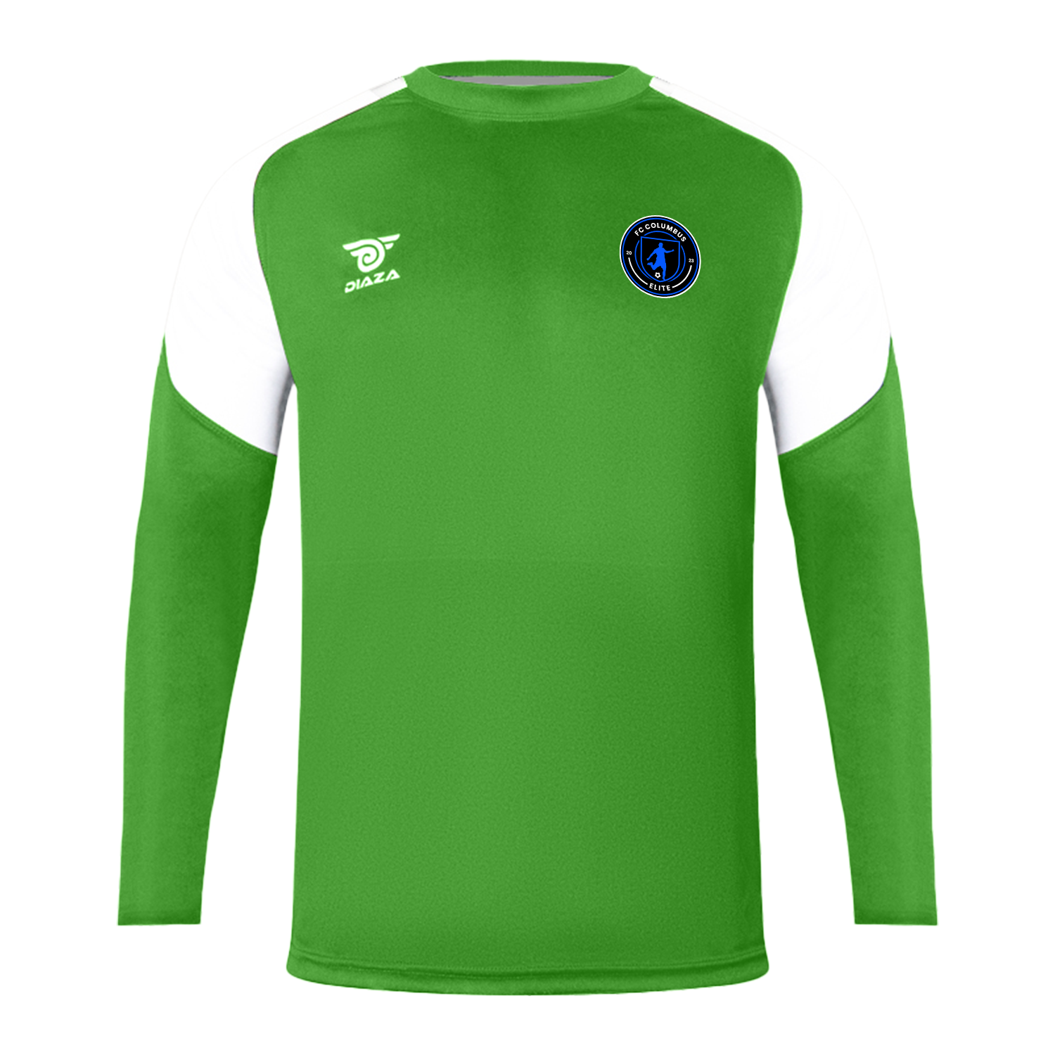 FC Columbus Long Sleeve Training Shirt - Green Athletic Performance Top for Men | Gym Workout, Running & Outdoor Sports Apparel
