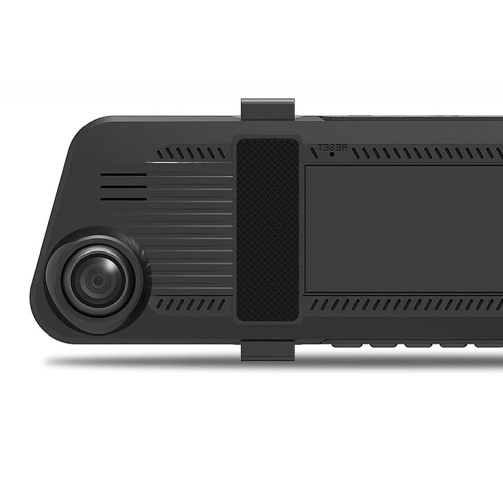 Mochalight 4.5-inch HD Front and Rear Dash Cam with Dual Recording - Rearview Mirror Car Camera with Night Vision & Parking Mode for Safe Driving (Black) - Perfect for Uber/Lyft Drivers, Fleet Vehicles, and Road Trip Safety