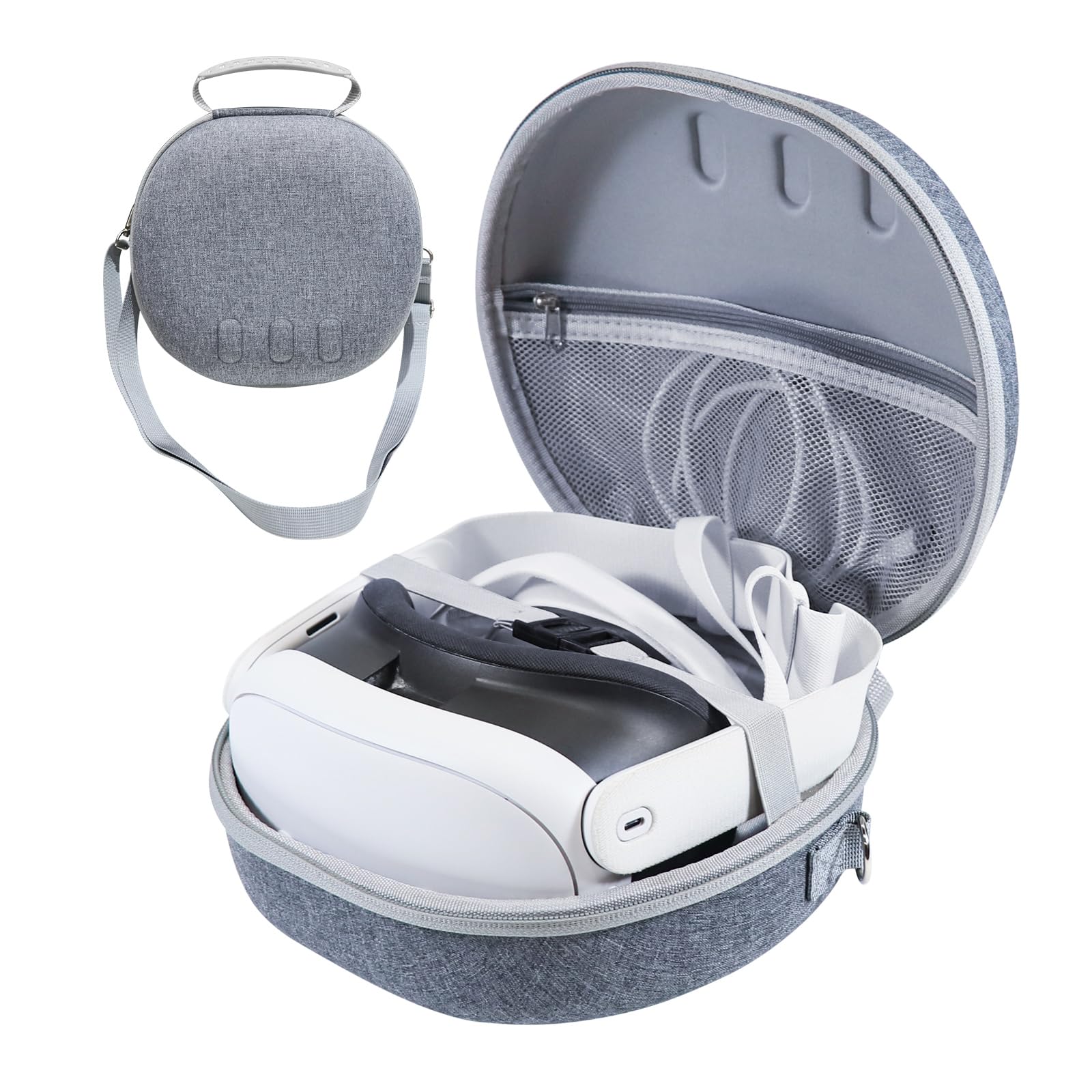 EJGAME Durable Hard Carrying Case for Meta Quest 3 VR Headset & Accessories - Protective Storage for Touch Controllers, Charger & Cables | Travel-Friendly Design for Home, Office & Gaming Events
