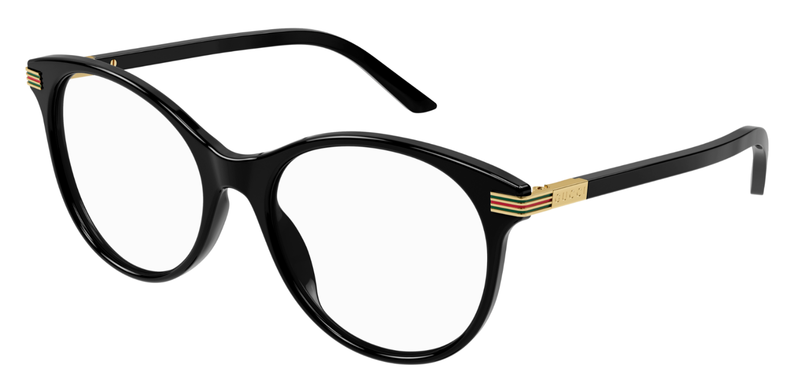 Gucci GG1450O 001 Black Round Women's Eyeglasses - Stylish Designer Glasses for Women, Perfect for Everyday Wear & Fashion Accessories