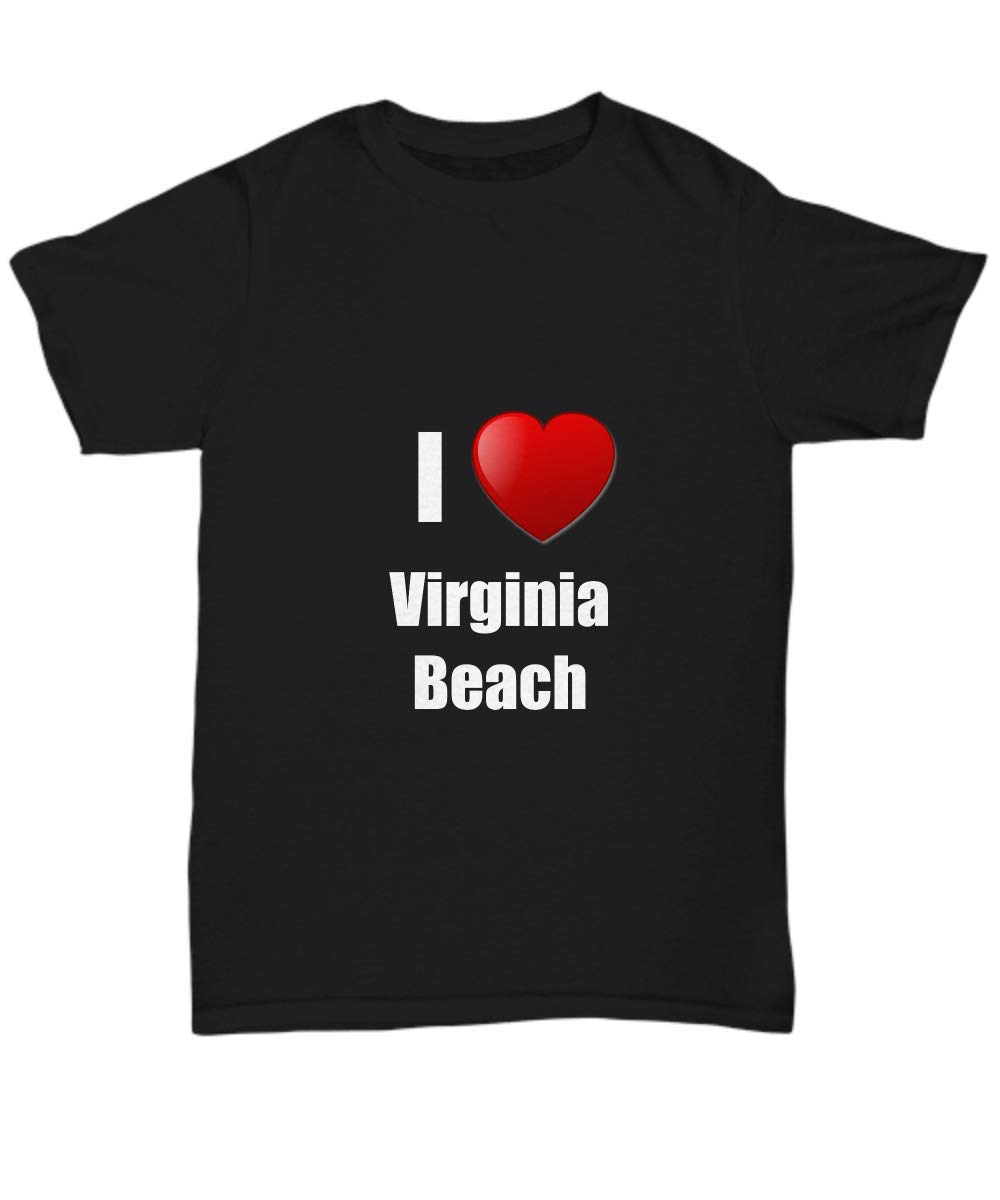 Virginia Beach T-Shirt | I Love VA Beach City Pride Unisex Tee | Funny Gift for Beach Lovers & Travel Enthusiasts