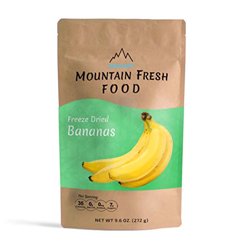 Freeze Dried Banana Chips - All Natural Healthy Snack, Crispy Banana Slices in Resealable Bag (9.6oz) | Perfect for Hiking, Camping & On-the-Go Snacking