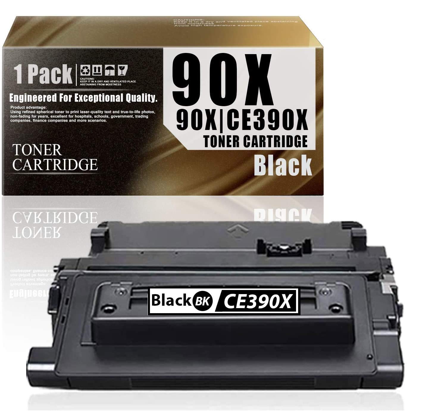 HP CE390X Black Toner Cartridge - Compatible with M601n/M602x Printers for Office Use