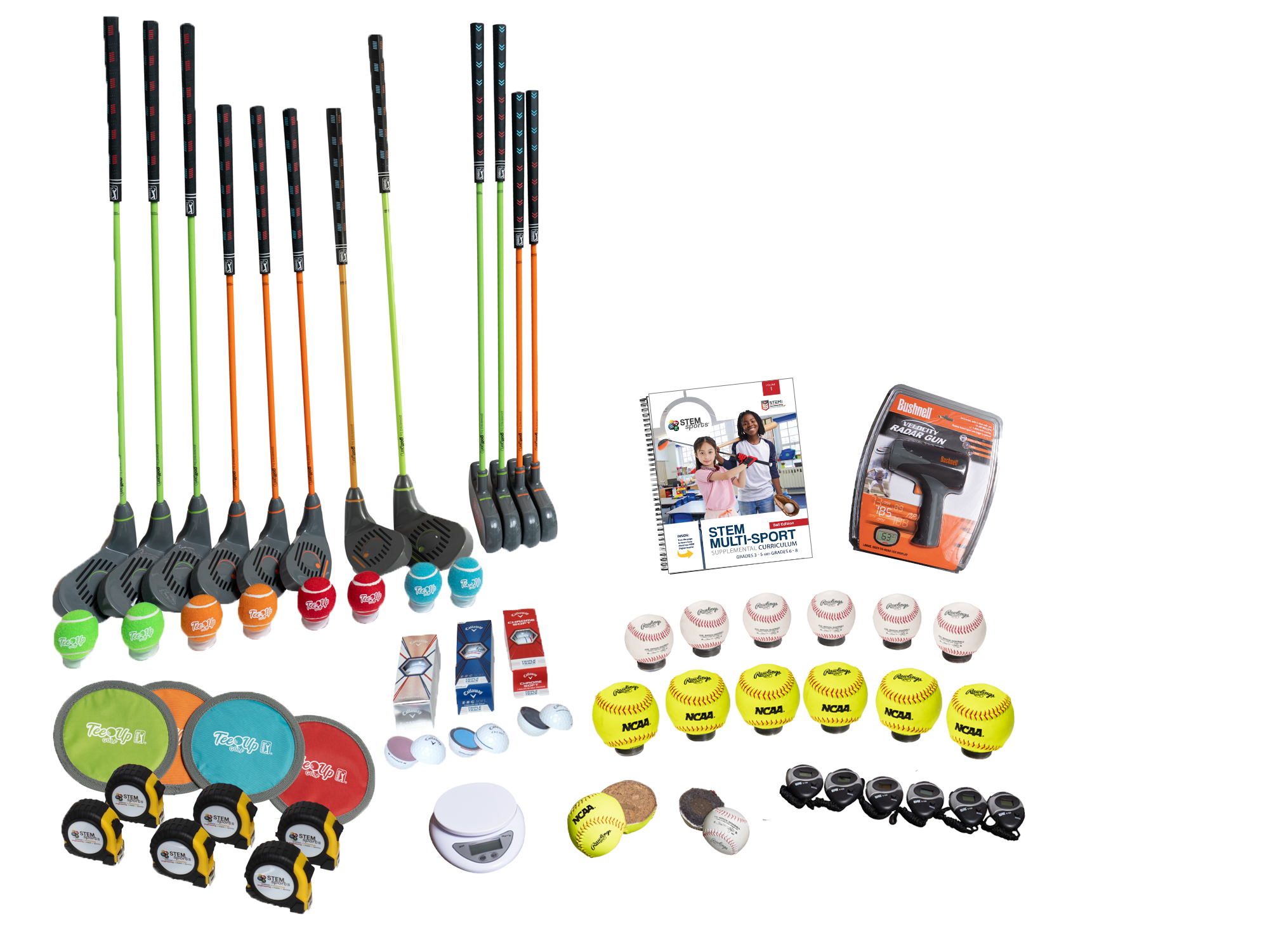 STEM Sports® STEM Multi-Sport Ball Set - Educational Toys for Kids - Perfect for Classroom, Home & Outdoor Learning Activities