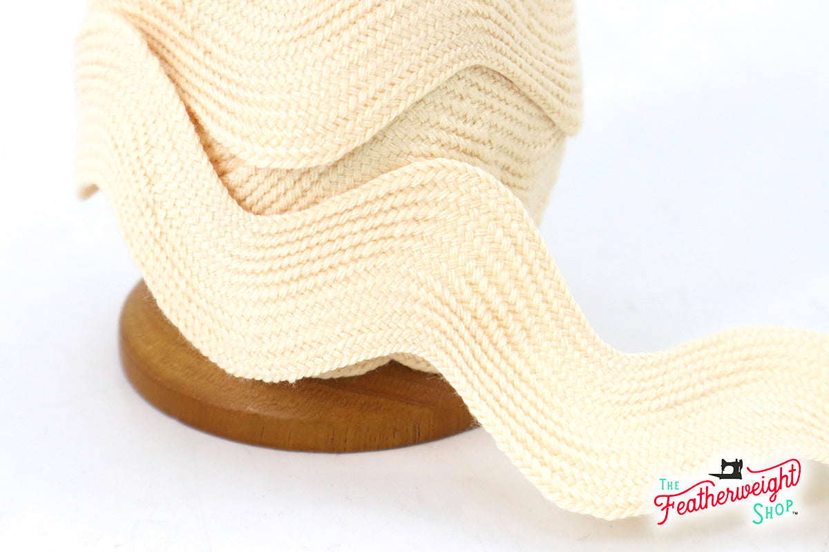 1 3/8 Inch Extra Wide Jumbo Ric Rac Trim - Premium Ivory White Lace Trim by The Yard for Sewing, Crafts, DIY Costumes & Home Decor
