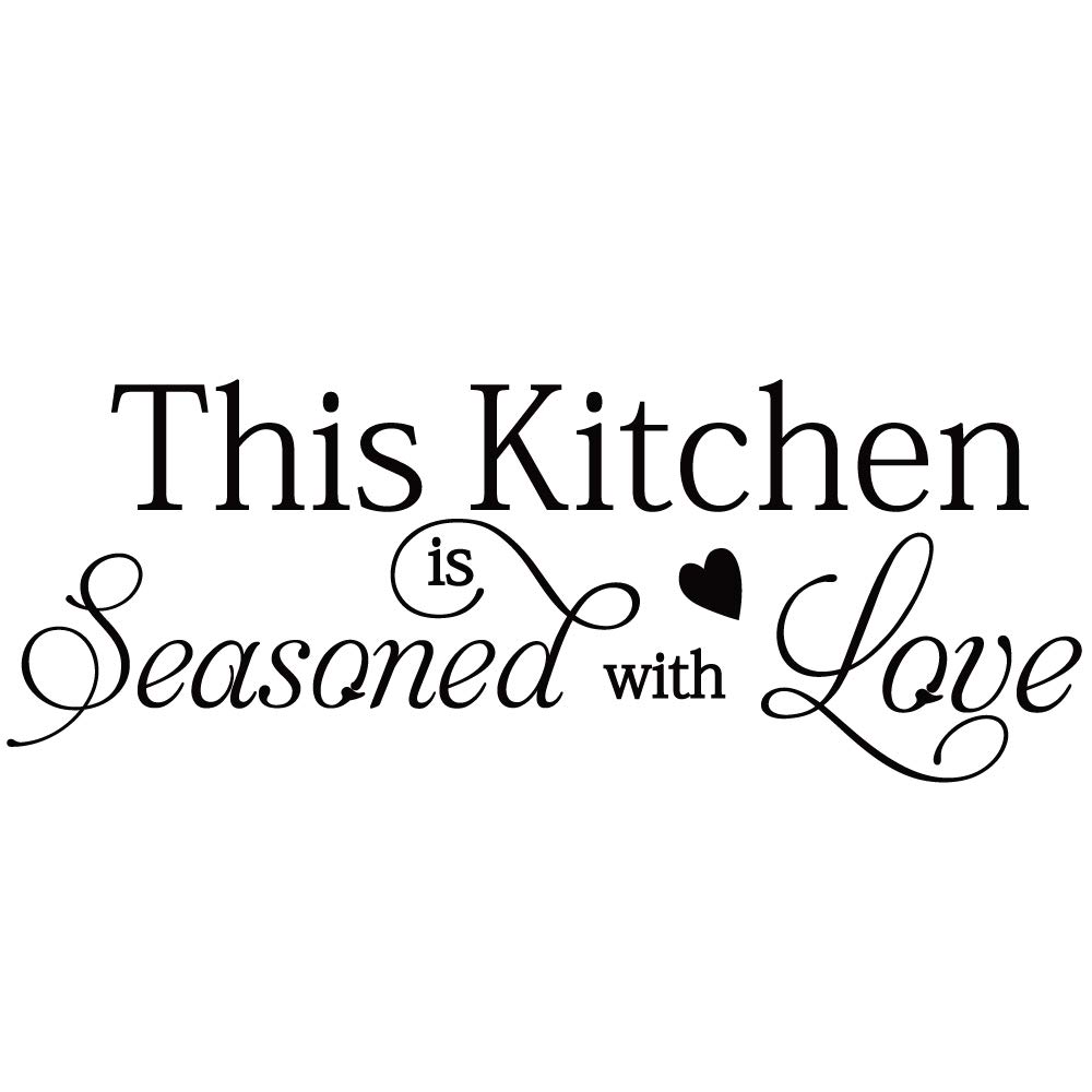 Love Quotes Kitchen Wall Stickers - Vinyl Home Decor for Kitchens