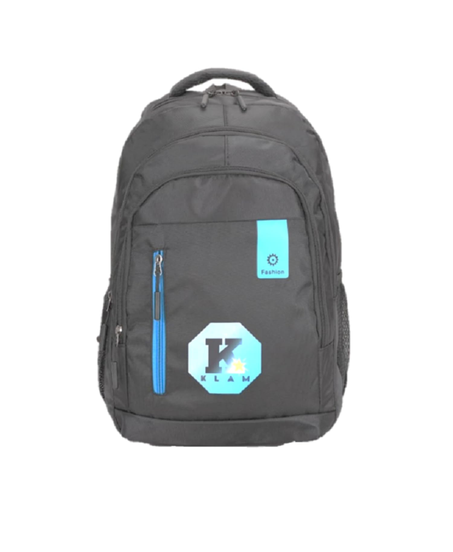 KLAM Unisex Waterproof 30L Laptop Backpack - Lightweight Polyester School, College & Office Bag with Document Compartment - Perfect for Travel, Work & Sports (17.5 Inch, Black) - Ideal for Commuting, Business Trips & Outdoor Activities