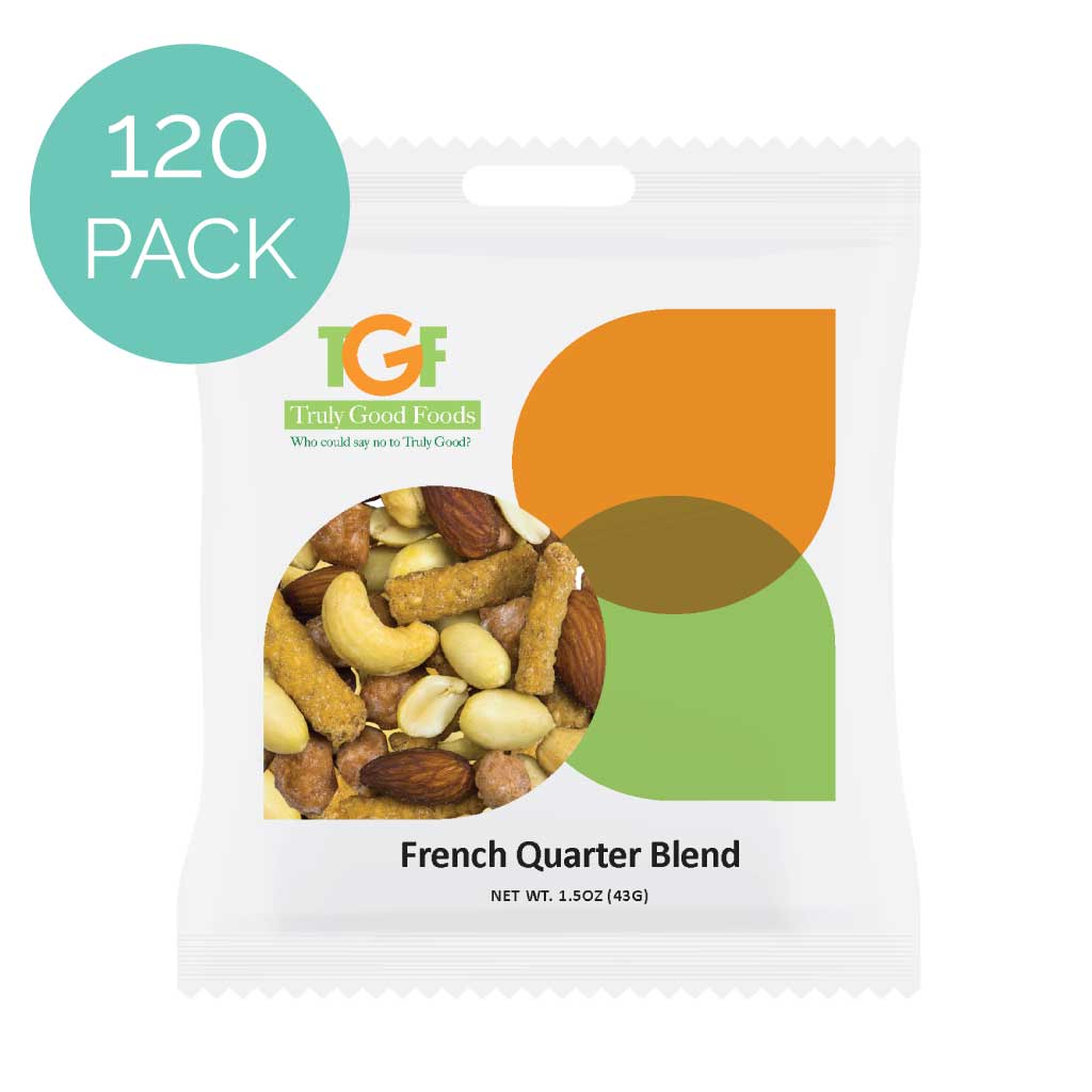 French Quarter Blend Coffee - 120 Pack (1.5oz Mini Snack Bags) | Premium New Orleans Style Coffee | Perfect for Office, Travel & Home Brewing