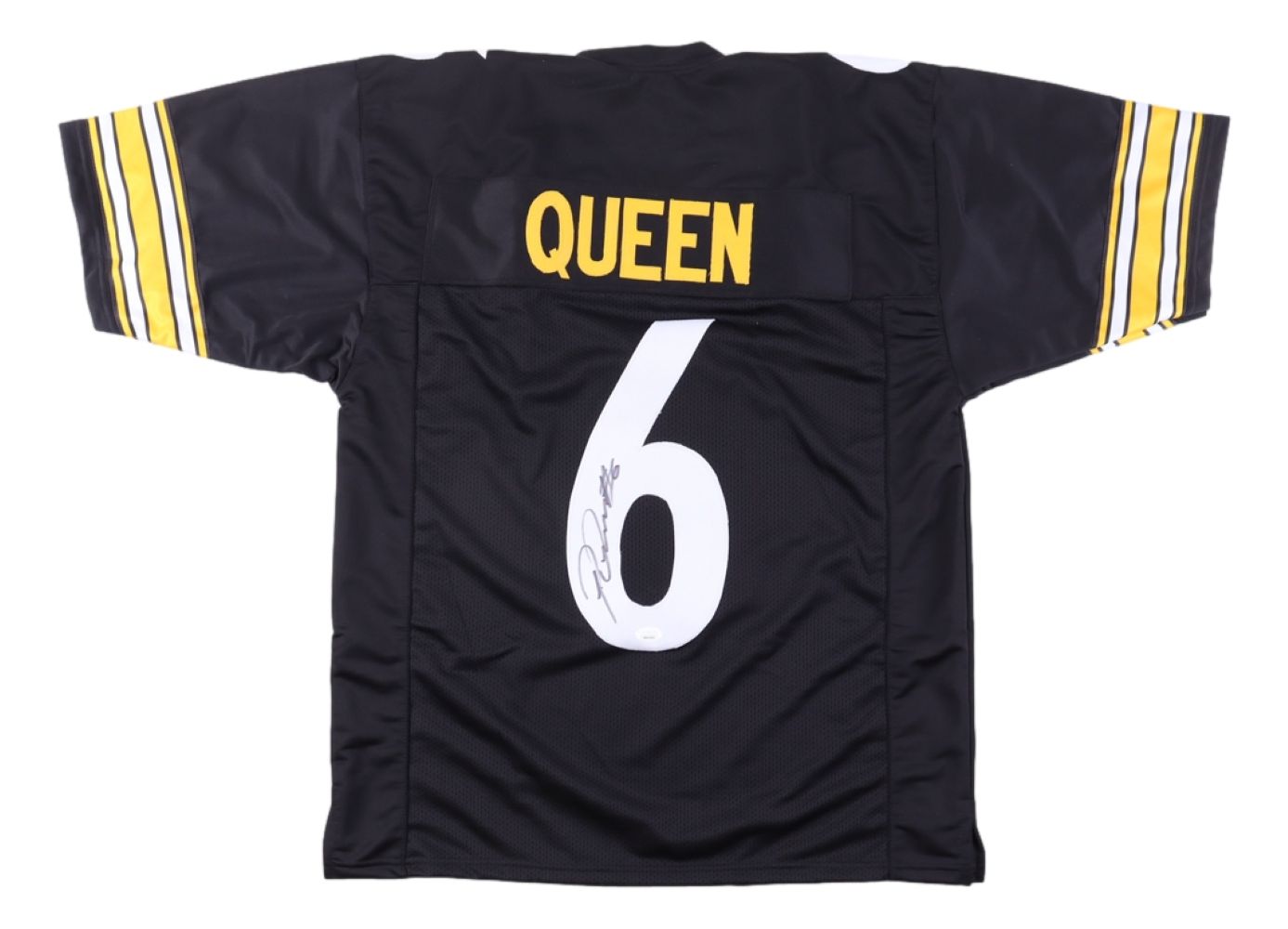 Patrick Queen Pittsburgh Steelers Signed Black Football Jersey with JSA COA - Perfect for Collectors, Fans, and Sports Memorabilia Displays