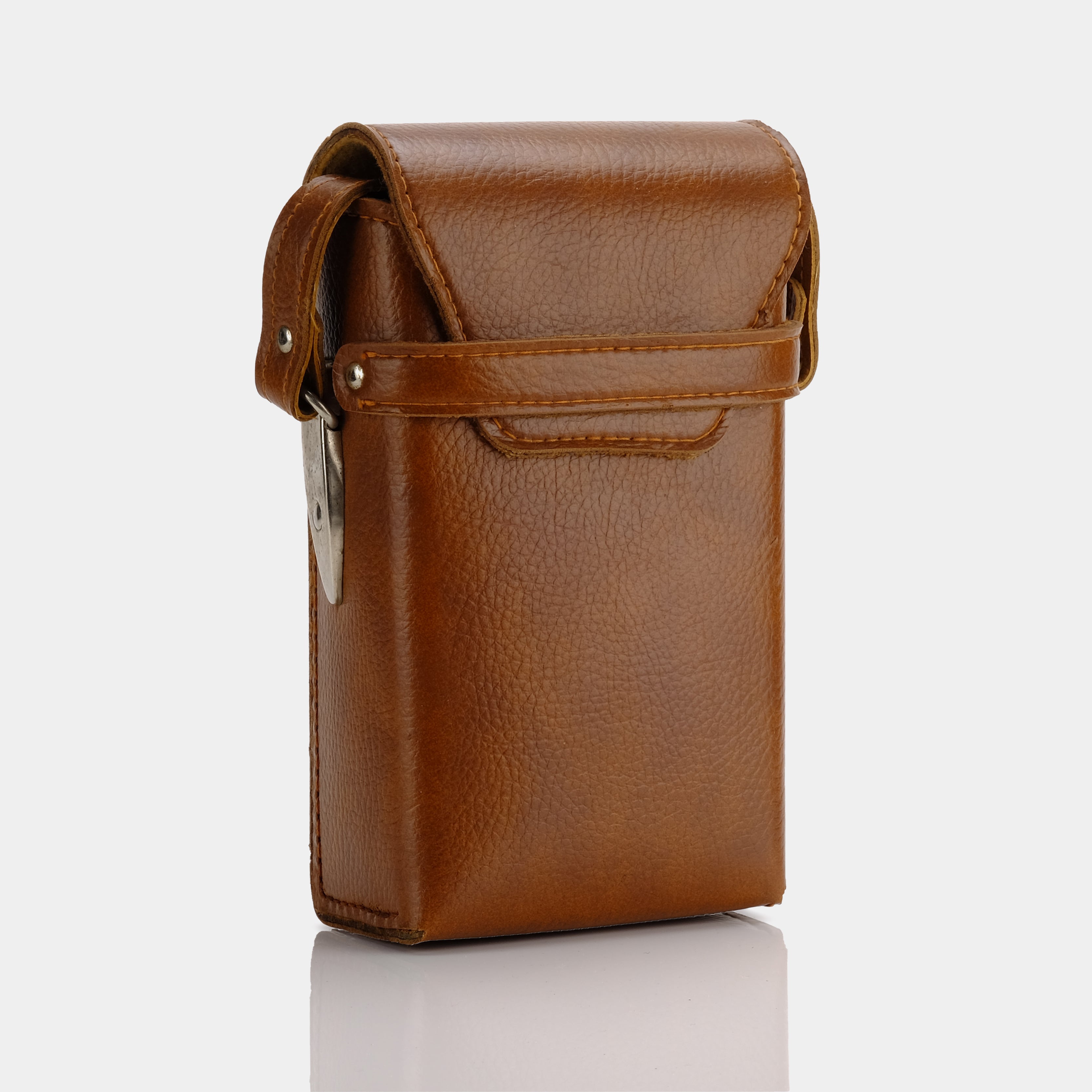 Premium Brown Leather Folding Camera Case - Waterproof DSLR/SLR/Mirrorless Camera Bag for Travel & Outdoor Photography