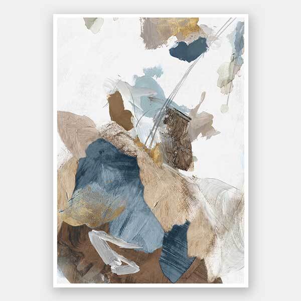 Autumn Leaves Unframed Art Print - Fall Home Decor for Living Room, Bedroom & Office