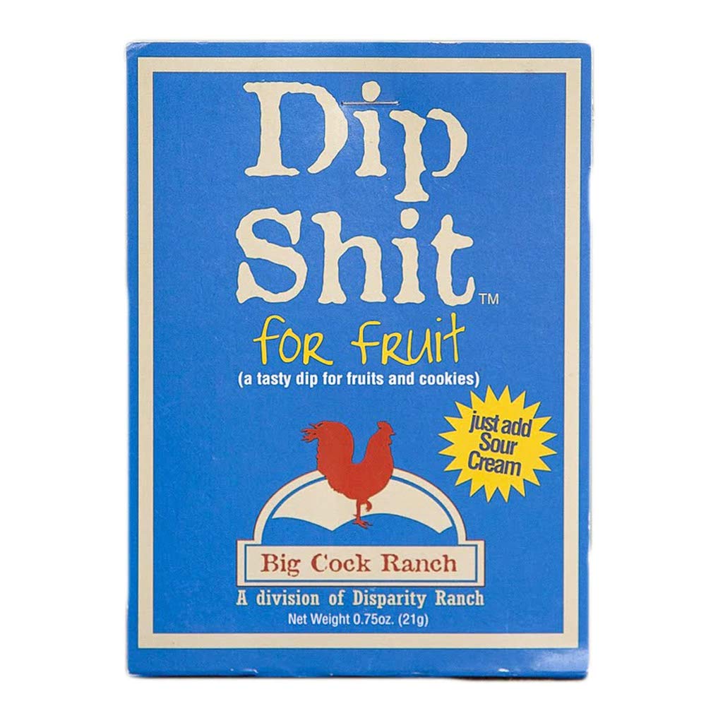 Delicious Dip Shit Fruit & Cookie Dip 0.75oz (6-Pack) - Sweet Dessert Topping for Fruits, Cookies & Party Snacks