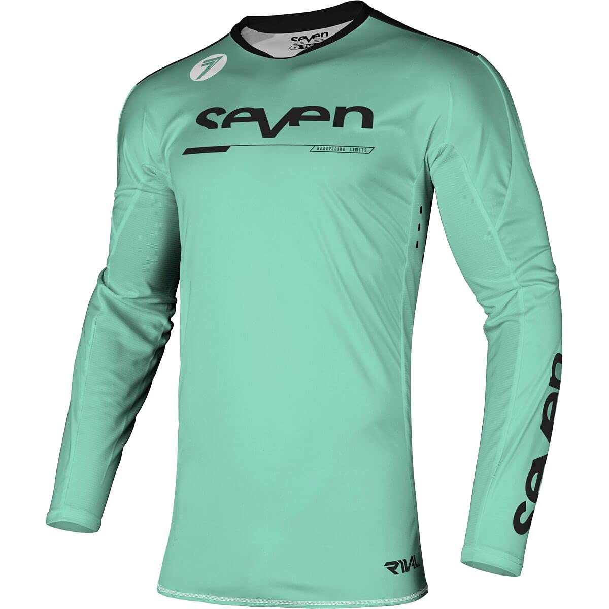 Seven 2021 Rival Jersey - Rampart (X-Large) (Mint/Black) | Men's Gaming & Esports Apparel | Perfect for Tournaments & Casual Wear