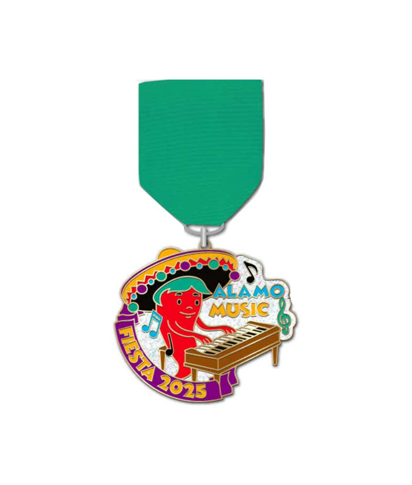 2025 Alamo Music Fiesta Medal - Collectible Souvenir for San Antonio Events, Music Festivals & Texan Culture Enthusiasts | Perfect for Parades, Celebrations & Memorabilia Collectors