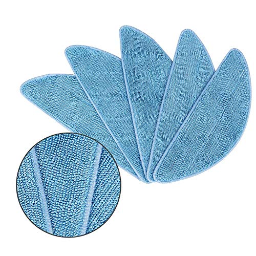 5 Pack Replacement Mop Cloths for iRobot V720GW Aqua Robot Vacuum - Washable Microfiber Cleaning Pads for Smart Mop Vacuum Cleaner Accessories (Perfect for Hardwood Floors & Tile Cleaning)