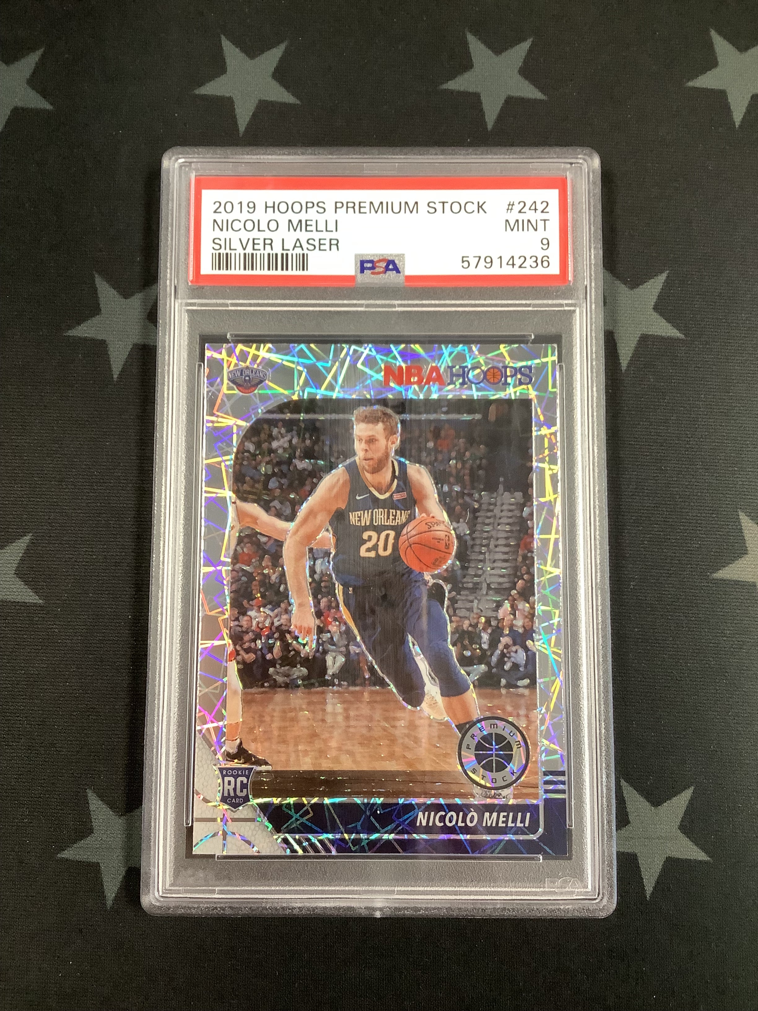 2019 Panini Hoops Premium Stock Basketball Card #242 Nicolo Melli PSA Mint 9 - Rare Collectible for NBA Fans & Card Collectors - Perfect for Trading, Display, and Investment