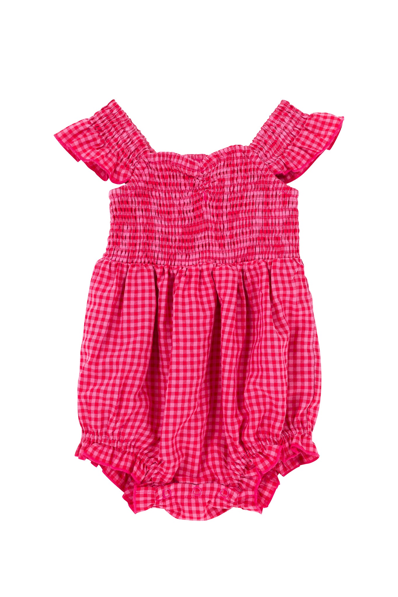Baby Hailey Romper - Adorable Pink Gingham Jumpsuit for Infants & Toddlers | Perfect for Playdates, Photo Shoots & Everyday Wear
