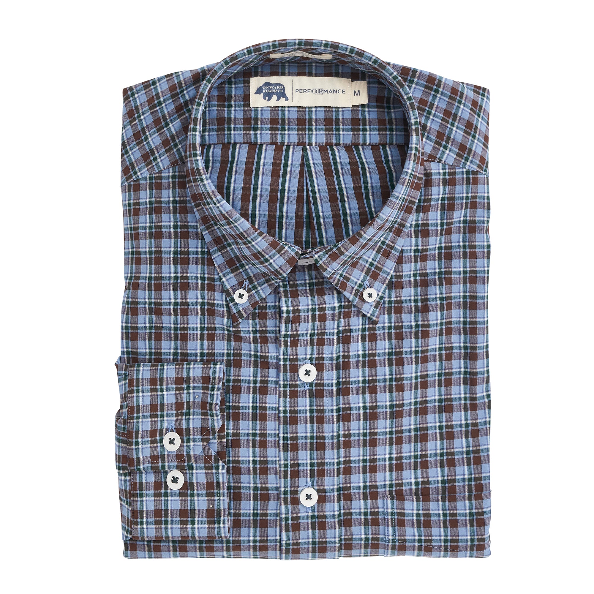 Big Sky Classic Fit Performance Twill Button Down Shirt for Men - Comfortable & Durable Office & Casual Wear