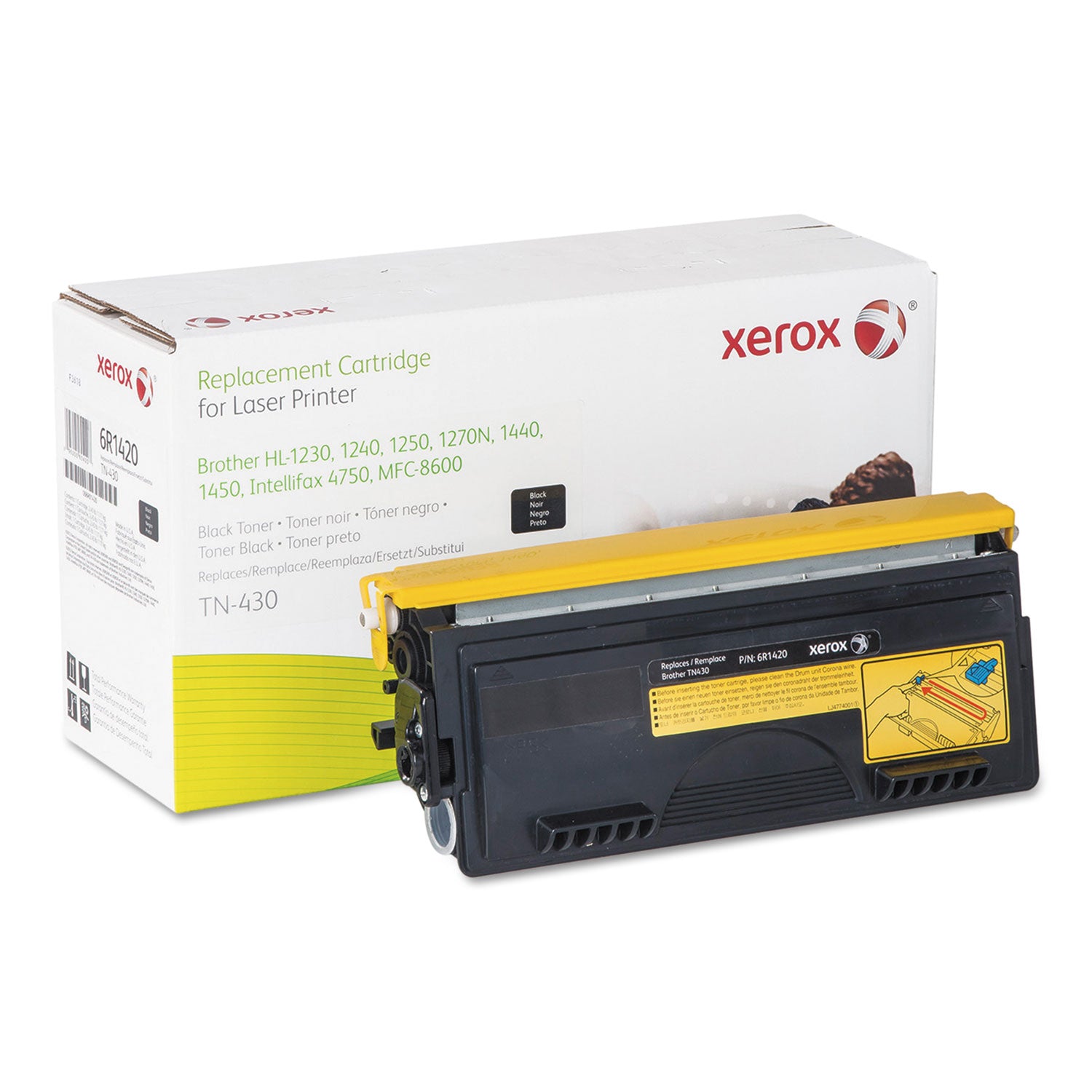 006r01420 Remanufactured Tn430 Black Toner Cartridge - High Yield Replacement for HP Printers - Perfect for Home Office & Small Business Printing Needs