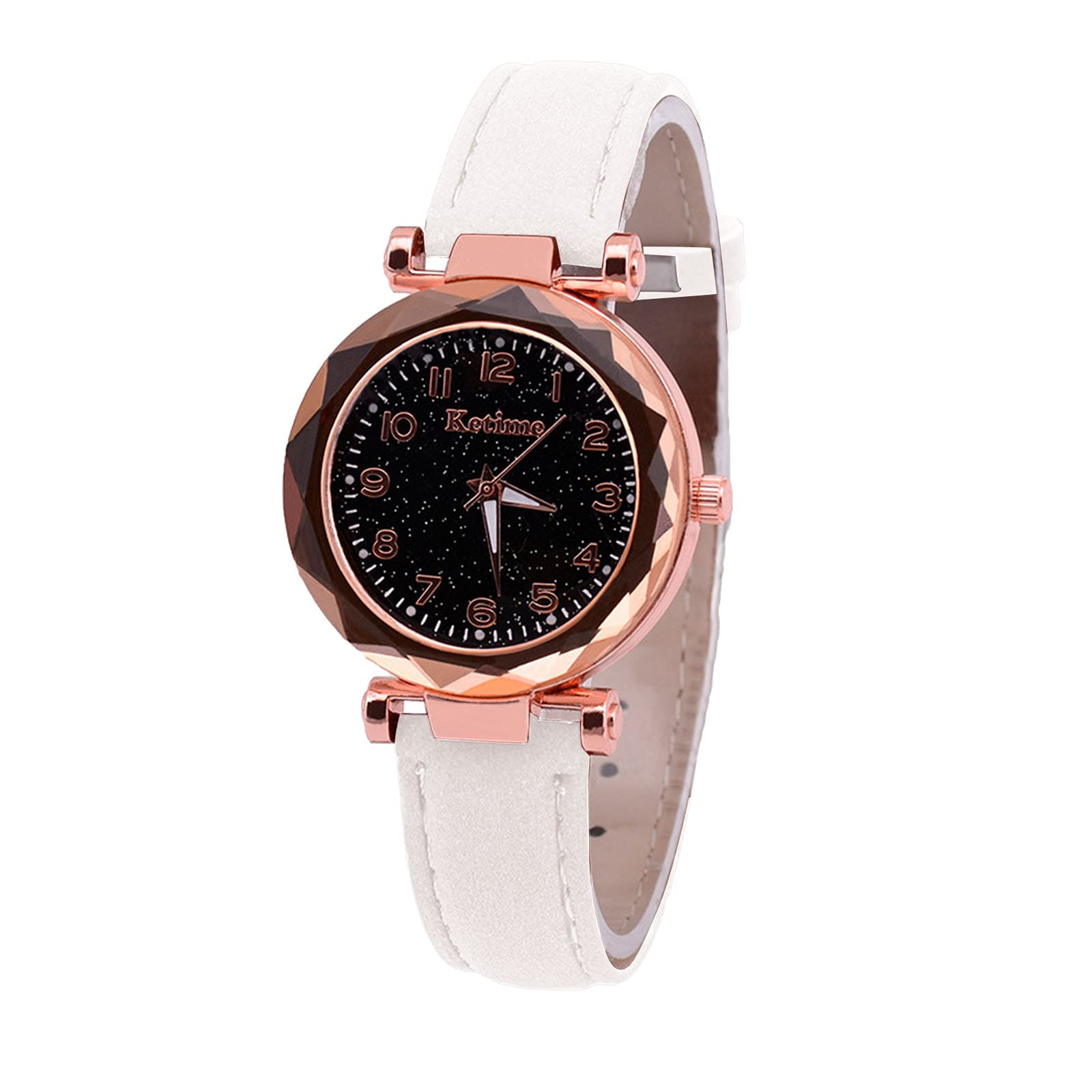 Elegant Women's Digital Quartz Watch with Luminous Starry-Sky Dial & Adjustable Canvas Strap - Perfect for Casual Wear, Outdoor Activities and Nighttime Visibility
