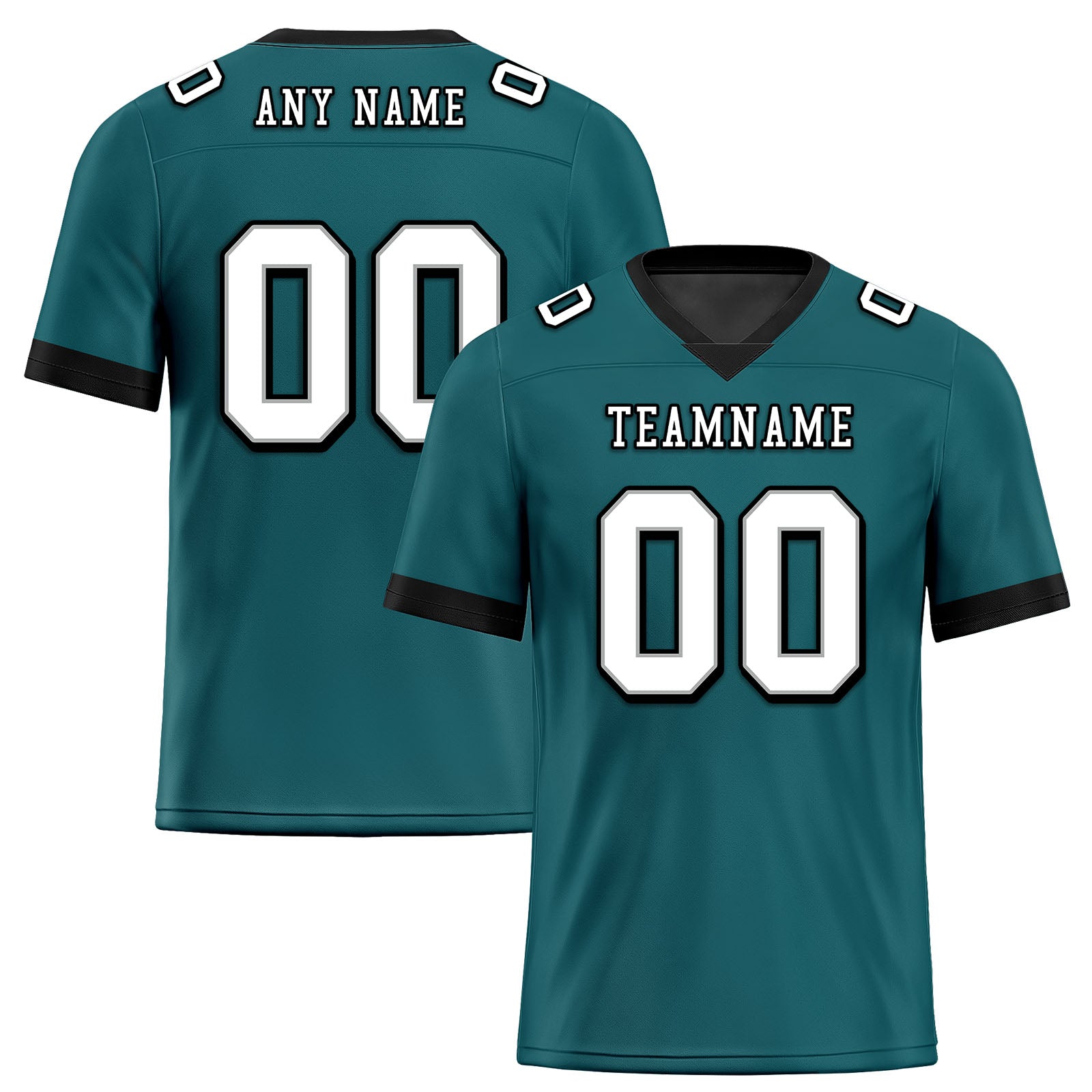 Custom Dark Green & Black Philadelphia Eagles Personalized Authentic Football Jersey FBJ02 E0605 - Perfect for Game Day, Tailgating & Fan Gifts