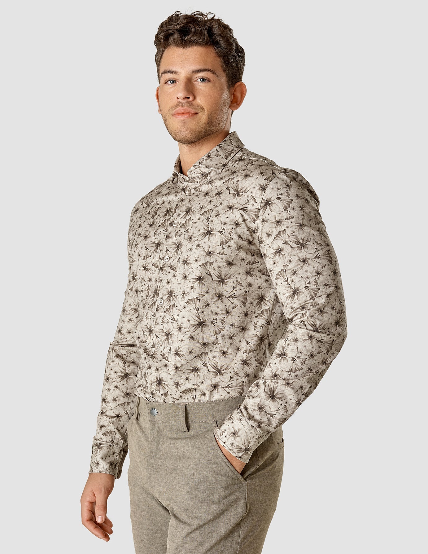 Classic Blossom Regular Fit Shirt for Men - Stylish Casual & Office Wear - Perfect for Work, Dates & Everyday Outfits