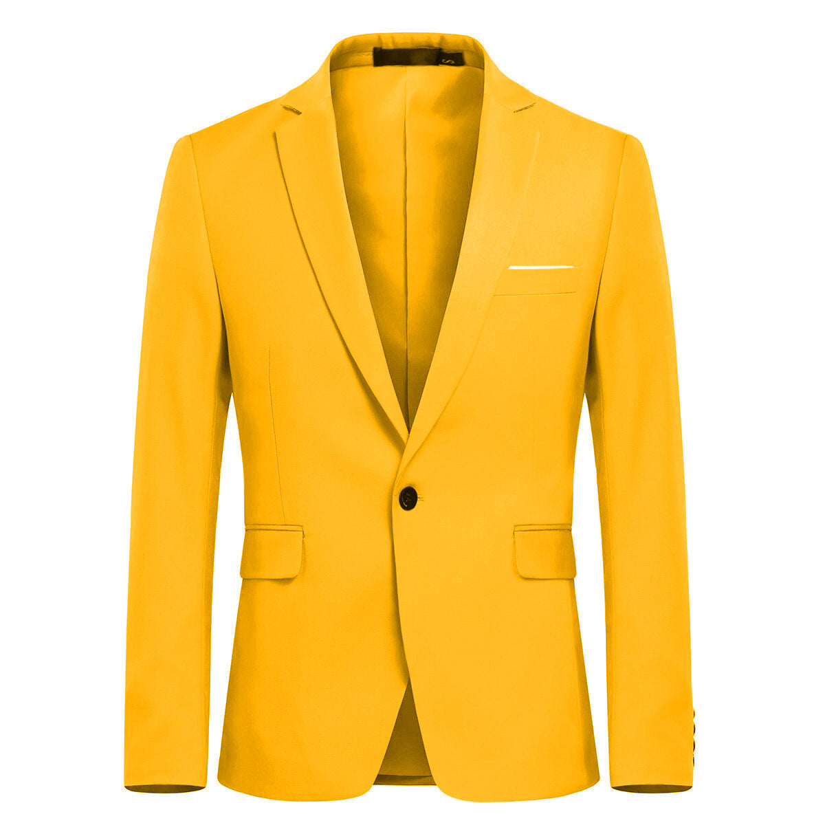 Stylish Yellow Single Button Casual Blazer for Women | Office Wear, Business Outfits & Party Dresses | Perfect for Work, Meetings and Special Occasions