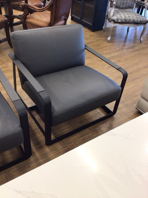 Modloft Crosby Lounge Chair - Modern Mid-Century Accent Chair for Living Room, Bedroom & Office - Comfortable Upholstered Armchair with Wooden Legs - Perfect for Relaxing, Reading & Lounging
