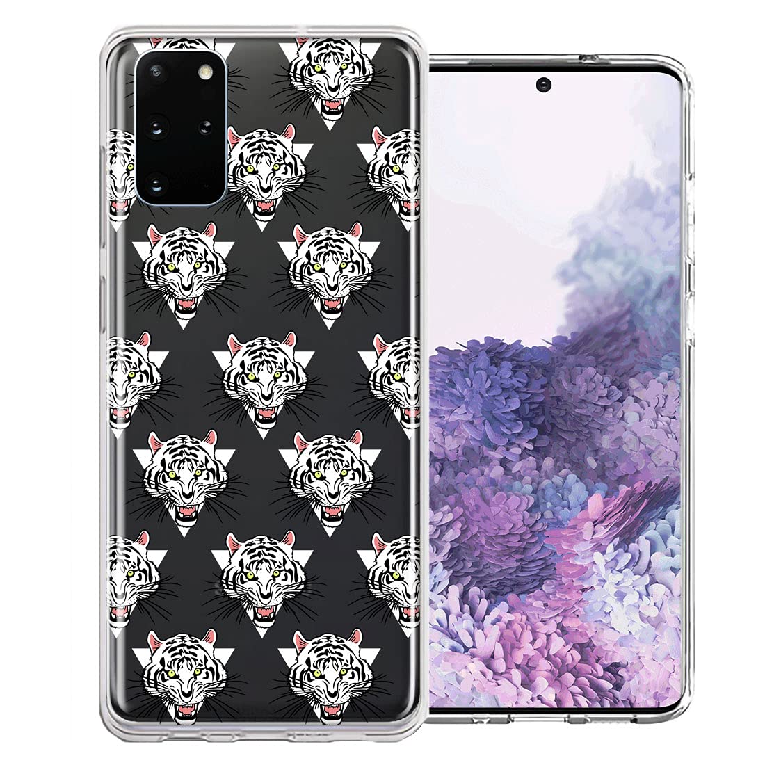 Fierce Tiger Polkadots Design Double Layer Shockproof Phone Case for Samsung Galaxy S20 - Perfect for Daily Protection & Stylish Accessory