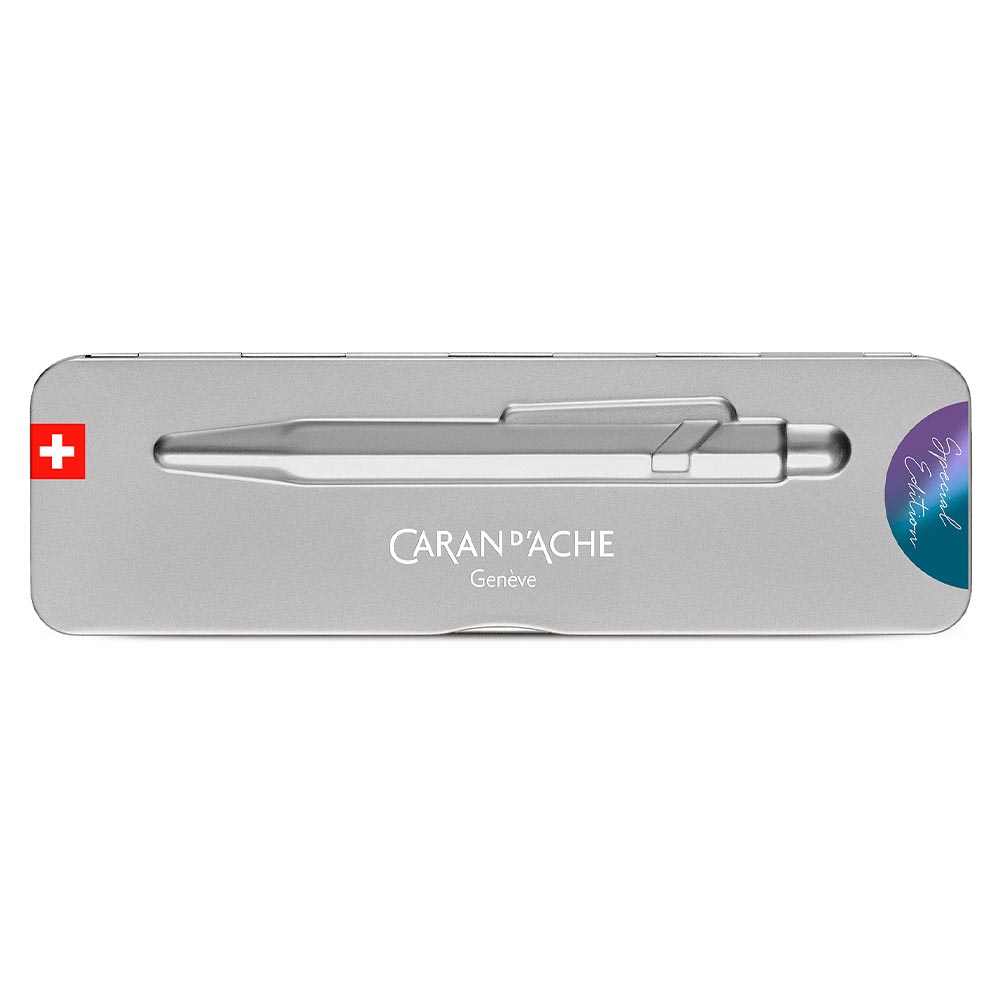 Caran d'Ache 849 Ballpoint Pen - Limited Edition Purple Ocean | Premium Swiss Writing Instrument for Professionals & Gift Giving | Office, Business Meetings & Luxury Stationery Collection