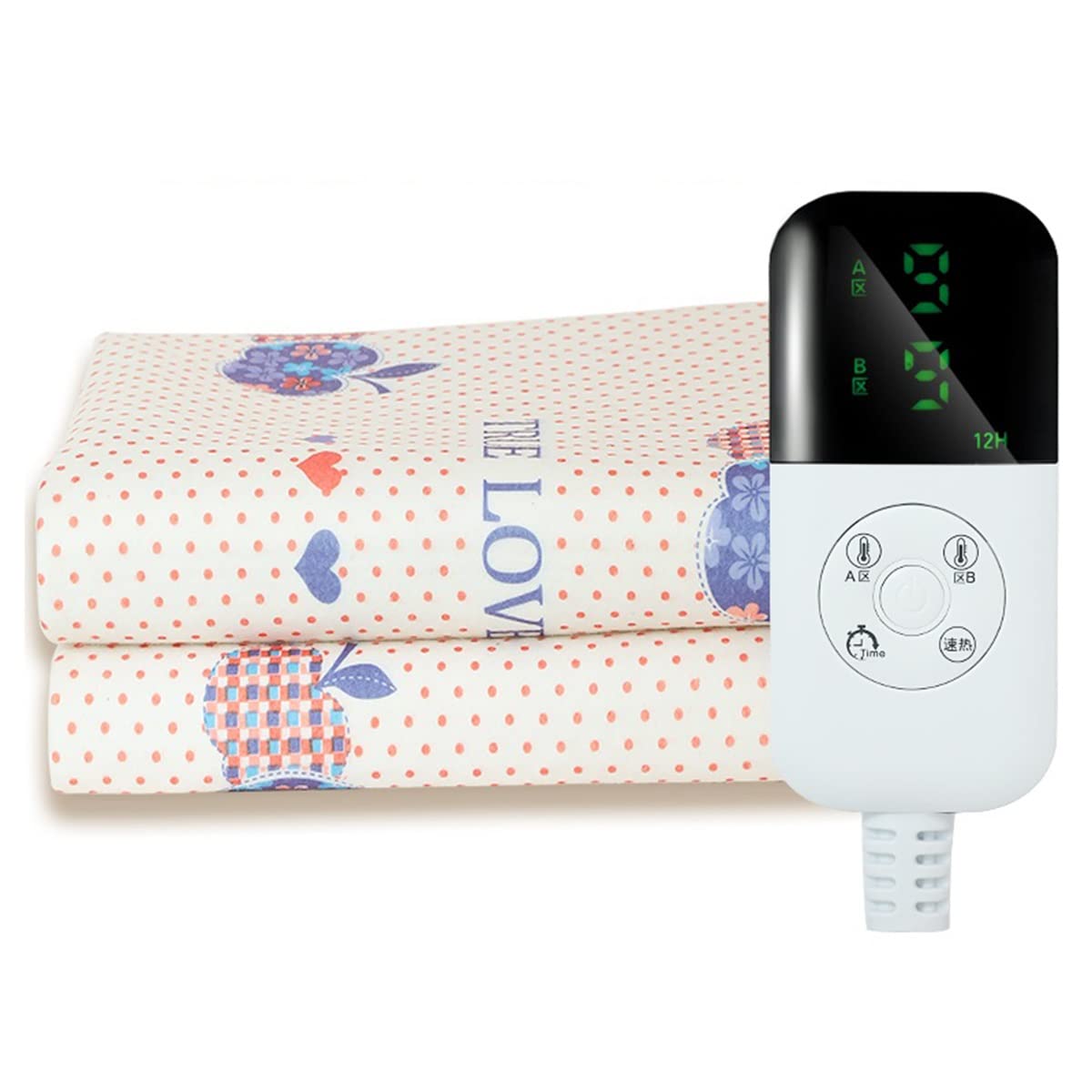 ZDBH Oversized USB Electric Heated Blanket - 200x180cm Large Flannel Throw for Winter, Cars & Beds - Adjustable Thermostat, Perfect Gift for Women - Cozy for Home, Office & Travel