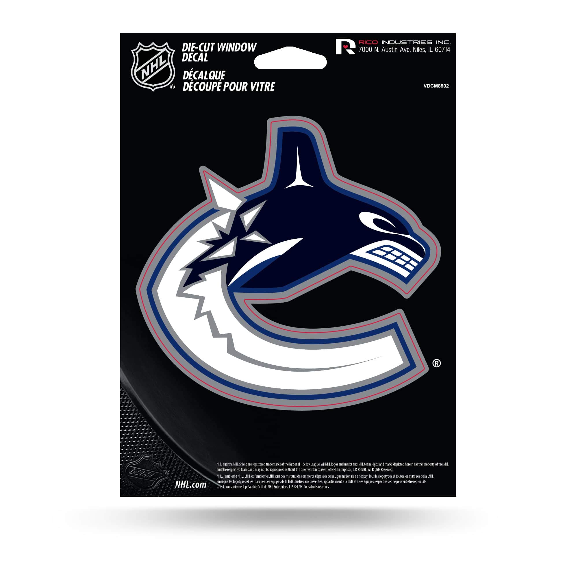 NHL Team Logo Die-Cut Vinyl Decal Sticker - Officially Licensed Car, Laptop & Wall Decoration for Hockey Fans