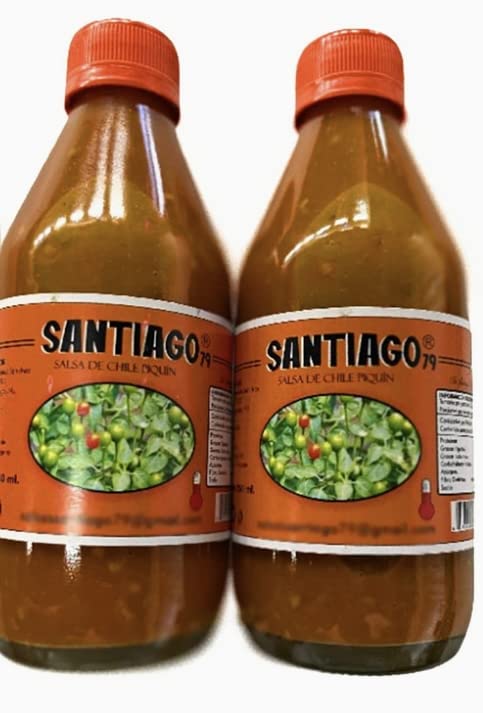 Authentic Mexican Red Piquin Pepper Hot Sauce by Border Merchant - 8.5oz Bottle | Spicy Condiment for Tacos, Wings & Mexican Cuisine