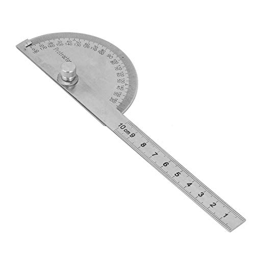 Stainless Steel 180 Degree Angle Finder Protractor - Precision Rotary Angle Measuring Tool & Angle Gauge Ruler for Woodworking, Metalworking, and DIY Projects