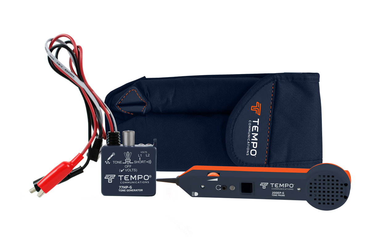 Tempo 701KG Tone and Probe Tracing Kit with Tone Tester & Carrying Case - Ideal for Network Cable Testing, Phone Line Tracing, and Electrical Wiring Diagnostics