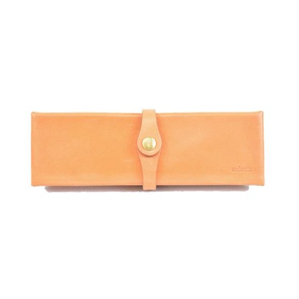 Premium Handmade Japanese Tochigi Leather Pencil Case - Genuine Leather Pen Holder for Students & Professionals - Perfect for Office, School & Travel Organization