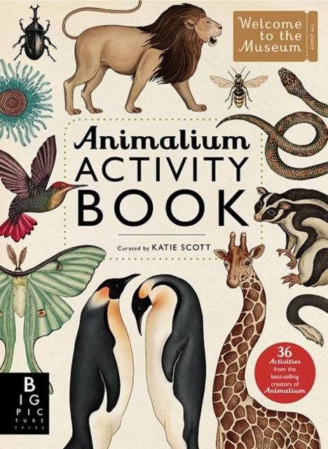 Animalium Activity Book for Kids - Fun & Educational Wildlife Coloring & Activity Pages - Perfect for Home, Classroom & Travel Learning