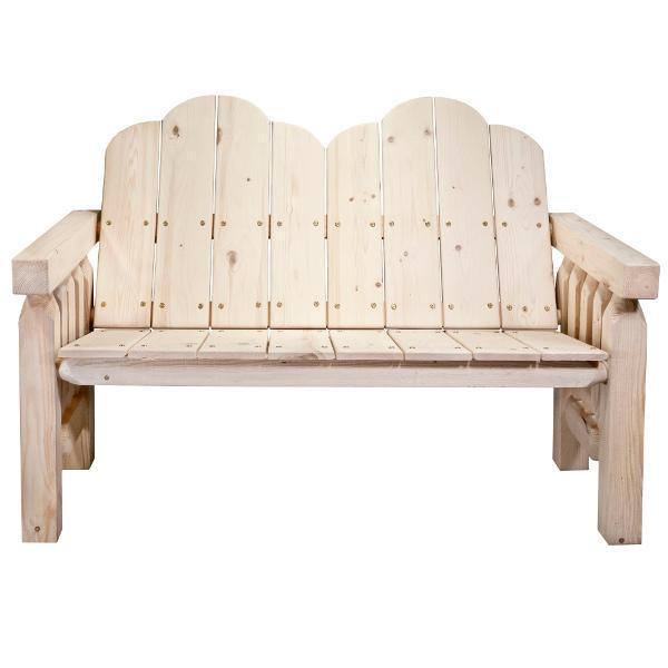 Homestead Deck Bench - Outdoor Wooden Bench for Patio, Garden, and Backyard - Perfect for Relaxing and Entertaining