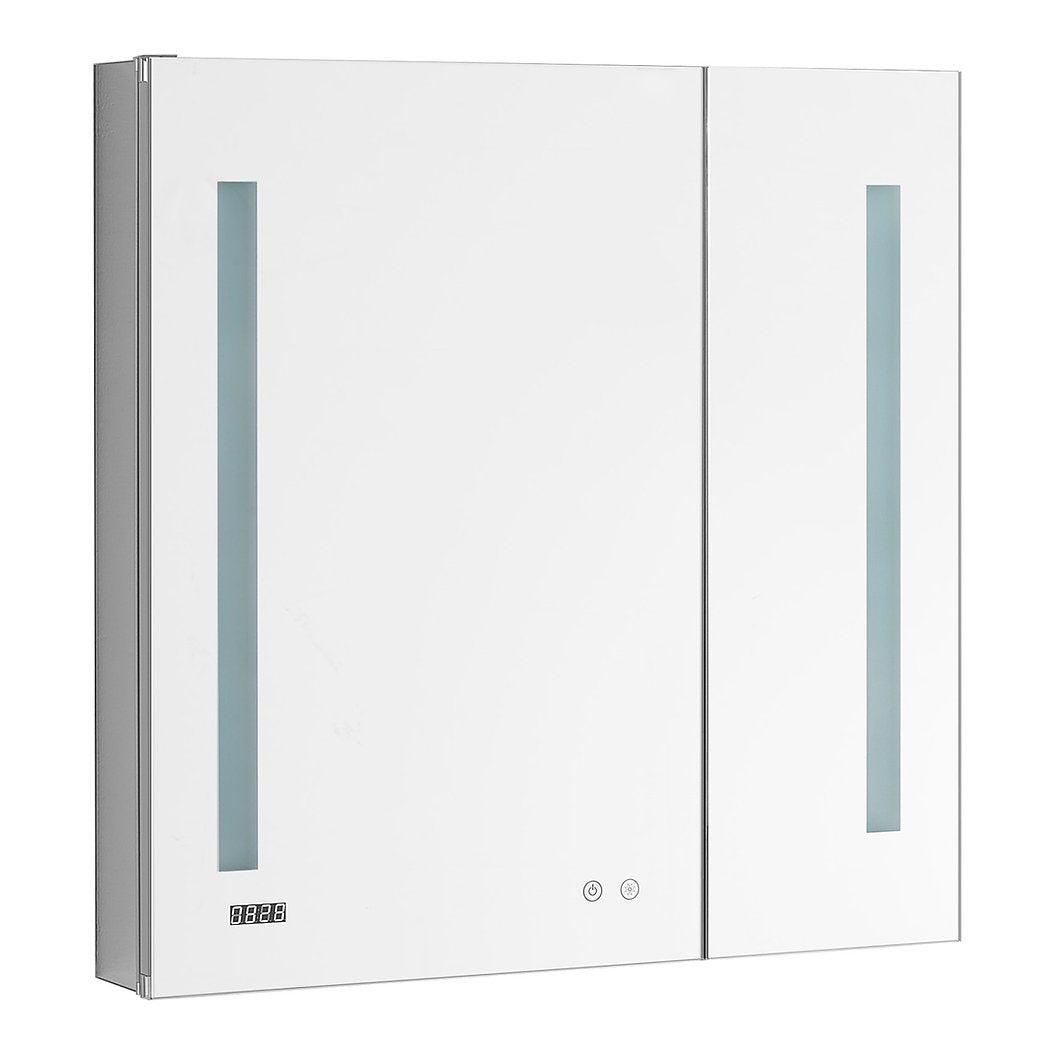 Aquadom Signature Royale 36x30 Inch LED Lighted Bathroom Medicine Cabinet with Mirror - Modern Vanity Storage for Makeup & Shower Essentials