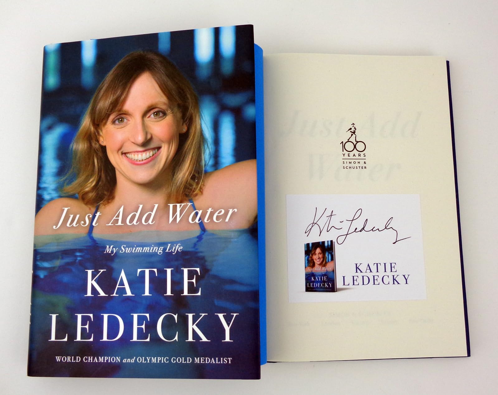 Katie Ledecky Signed Autograph Book - 1st Edition with COA - Olympic Gold Medal Swimmer USA Memorabilia - Perfect for Swimming Fans & Sports Collectors