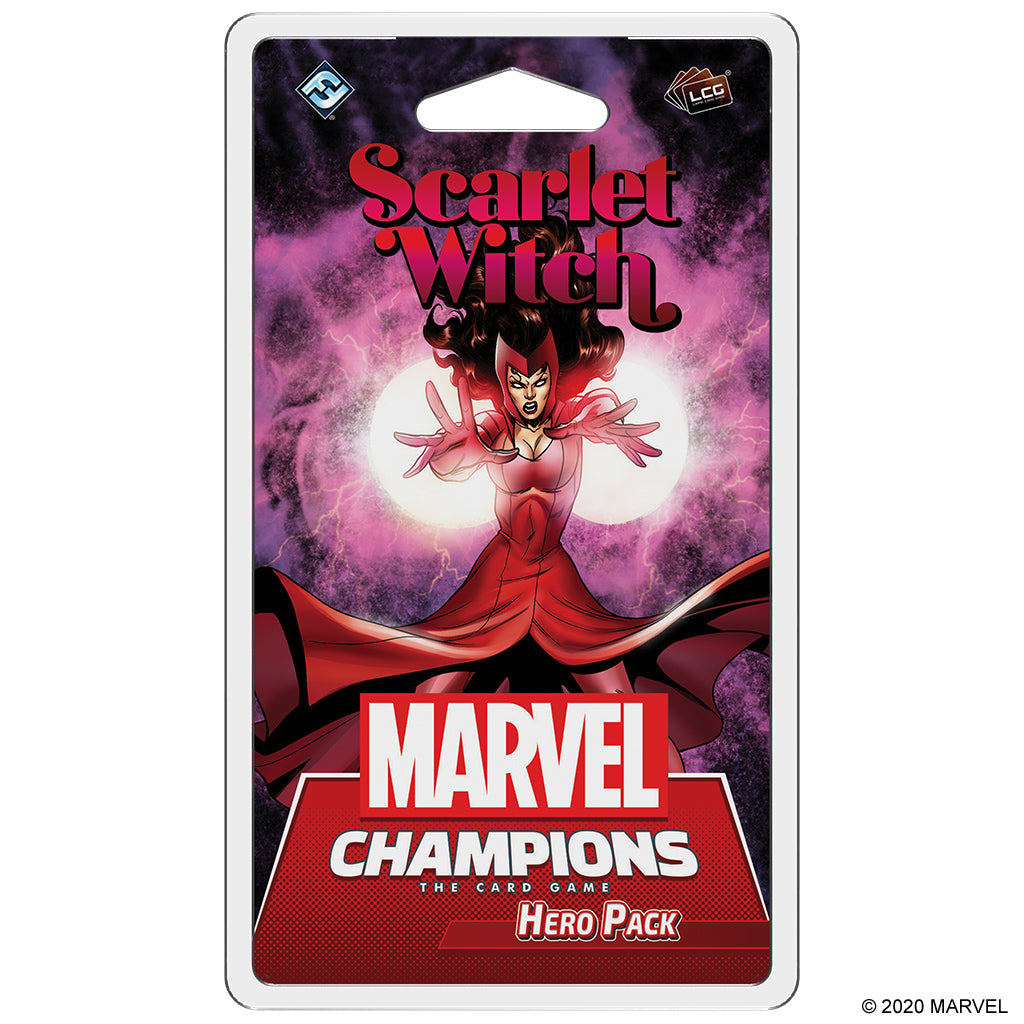 Marvel Champions: The Card Game - Scarlet Witch Hero Pack | Expand Your Deck with Wanda Maximoff | Perfect for Superhero Game Nights & Strategy Lovers