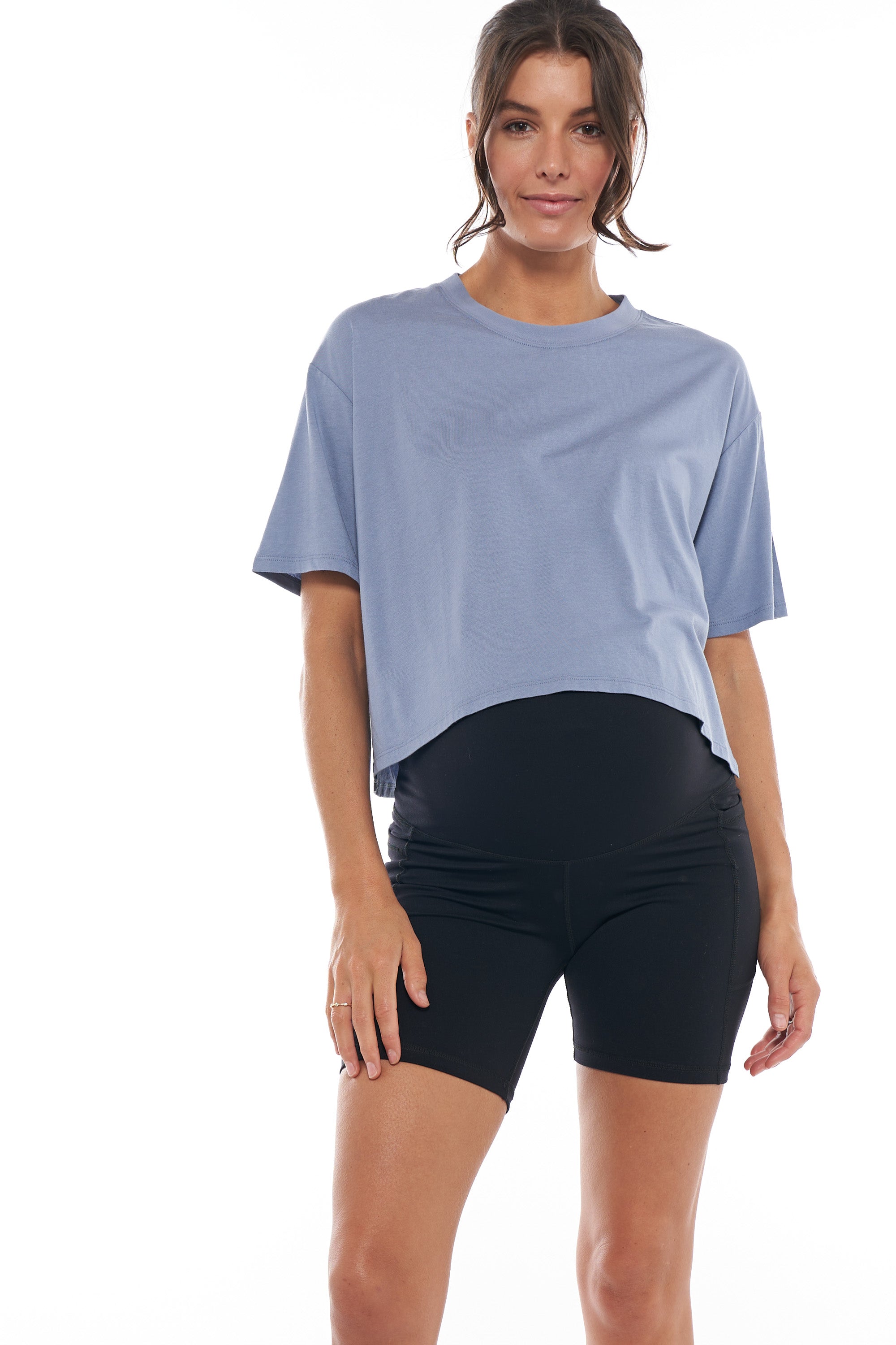 Trendy Into It Crop Tee for Women - Soft & Comfortable Short Sleeve T-Shirt - Perfect for Casual Wear, Gym, and Summer Outfits