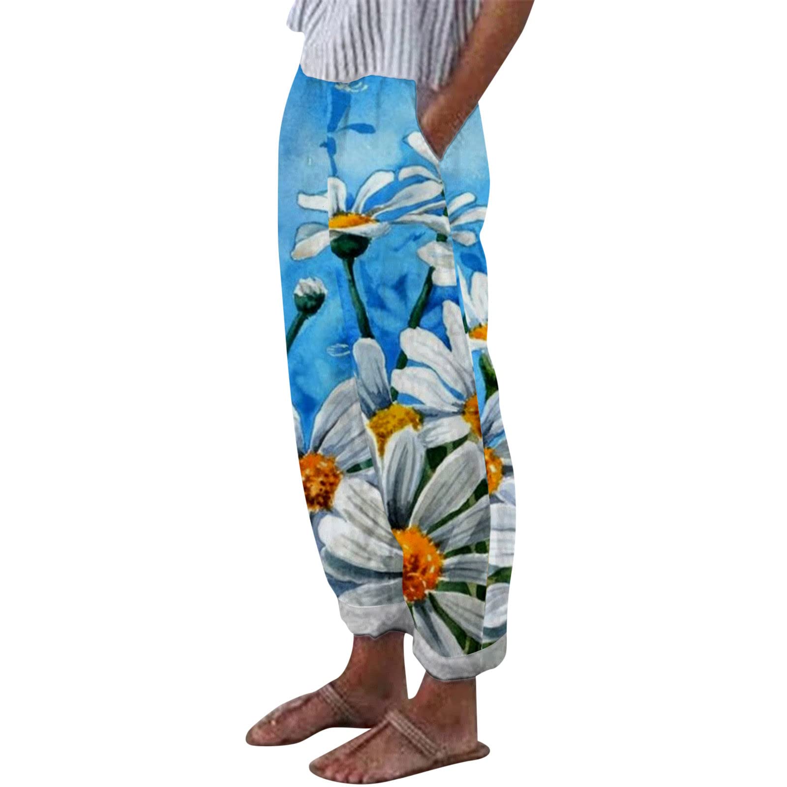 Women's Linen Jumpsuit & Wide Leg Jeans - Breathable Summer Outfit for Casual Wear, Gym Leggings & Lounge Pajama Shorts - Perfect for Yoga, Travel & Everyday Comfort