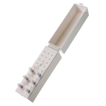 30 Hole Nail Drill Bit Holder - ABS Plastic Grinding & Polishing Head Organizer with Display Stand - Perfect for Salon Storage & Nail Art Organization (Ideal for Professional Nail Technicians & Home Manicures)