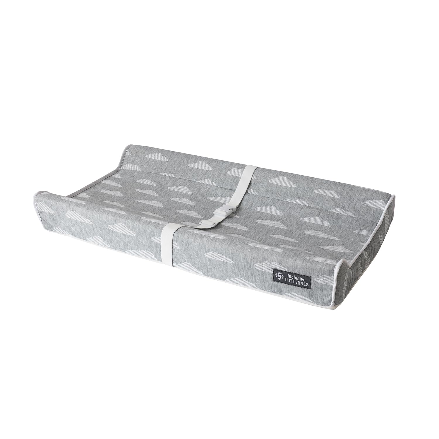Soft Waterproof Baby Diaper Changing Pad with Non-Slip Bottom & Safety Straps - Ergonomic Contoured Design for Newborns & Infants - Fits Standard Changing Tables & Dressers - Perfect for Nursery, Daycare & Travel Use