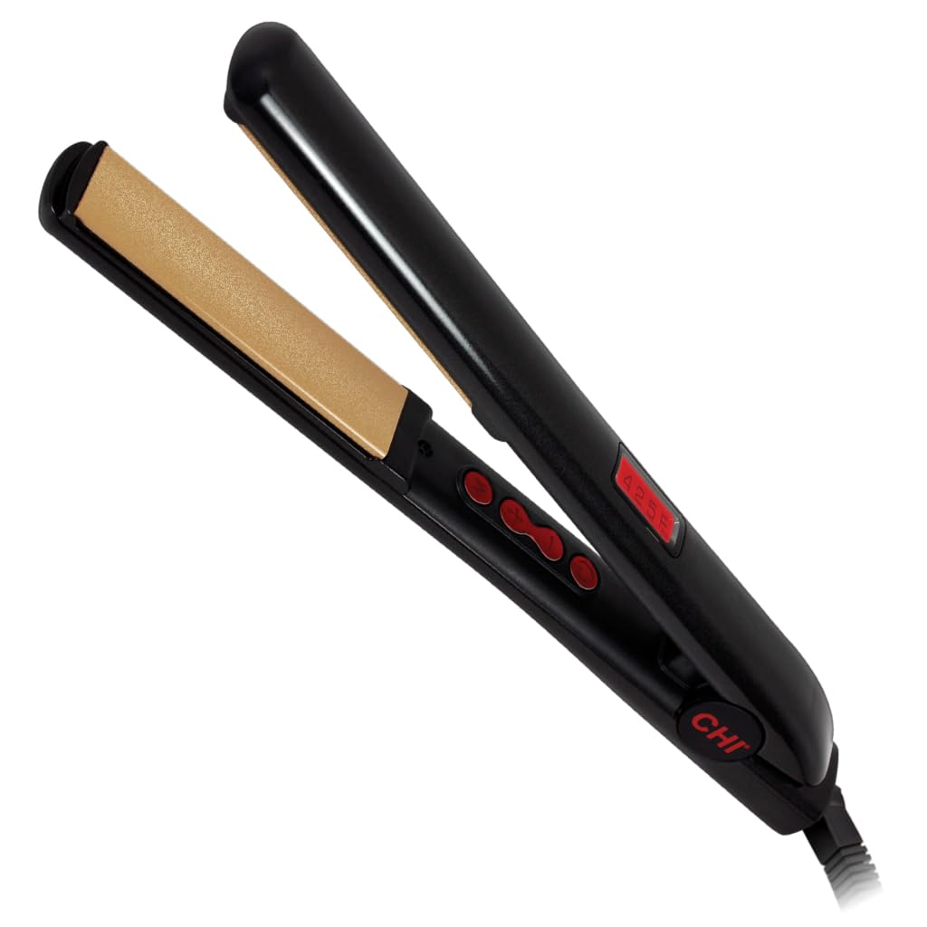 CHI G2 Digital Flat Iron - Titanium Ceramic 1 Inch Straightener for Smooth Silky Hair | Professional Hair Styling Tool for Salon & Home Use
