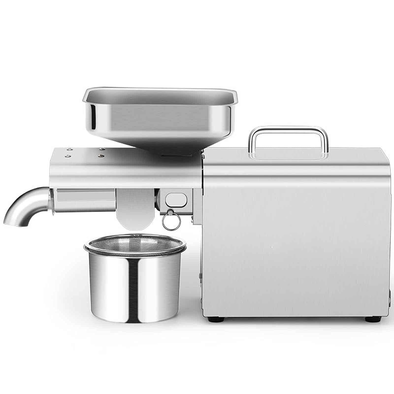 Fully Automatic Oil Press Machine 304 Stainless Steel - Hot & Cold Pressing with Temperature Control for Peanuts, Walnuts, Almonds | Perfect for Home Use, Commercial Kitchens & Healthy Oil Production